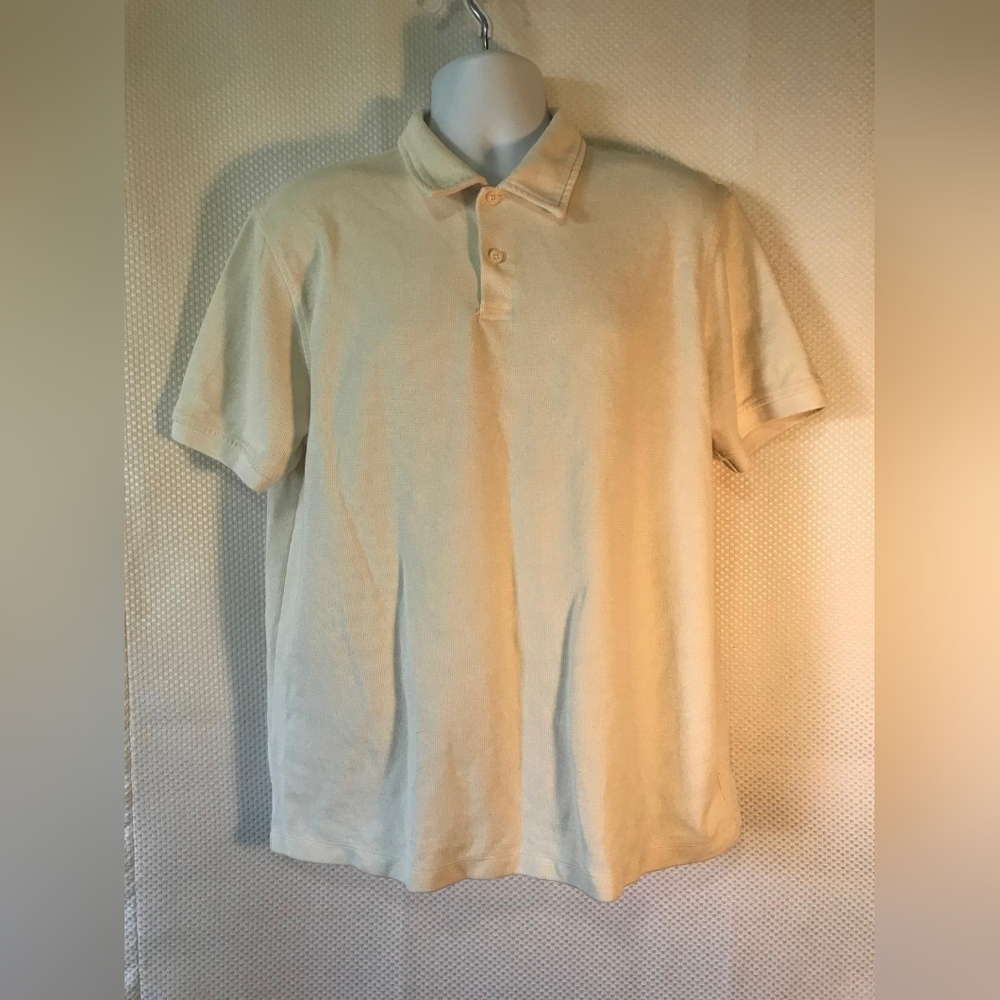 Zara Men's Beige Polo Shirt